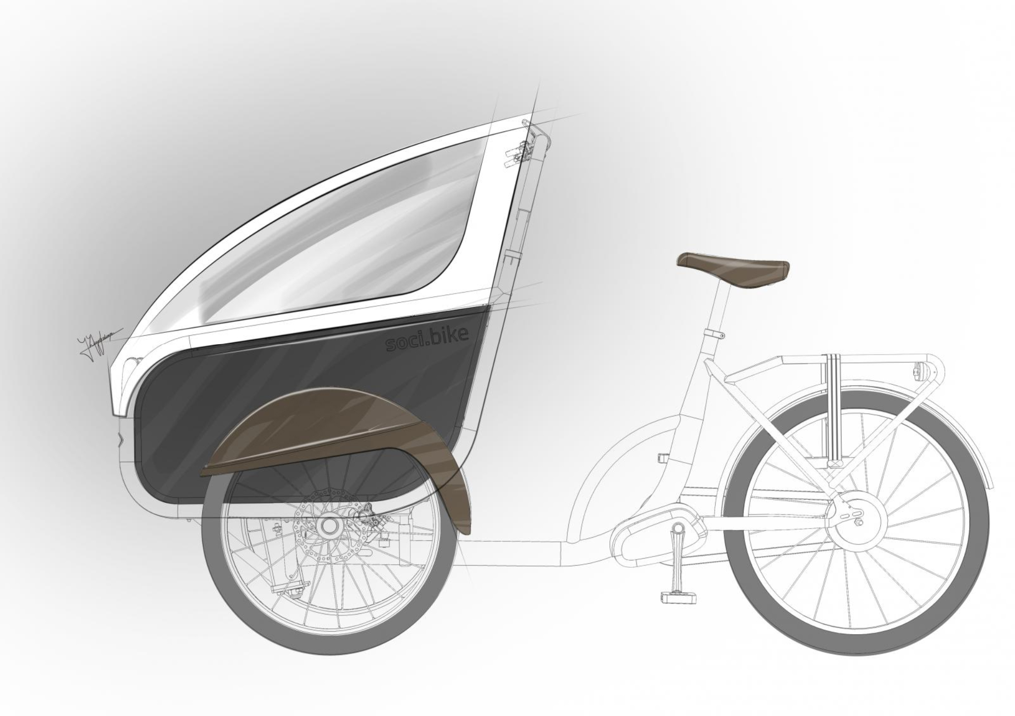 Socibike handschets ontwerp